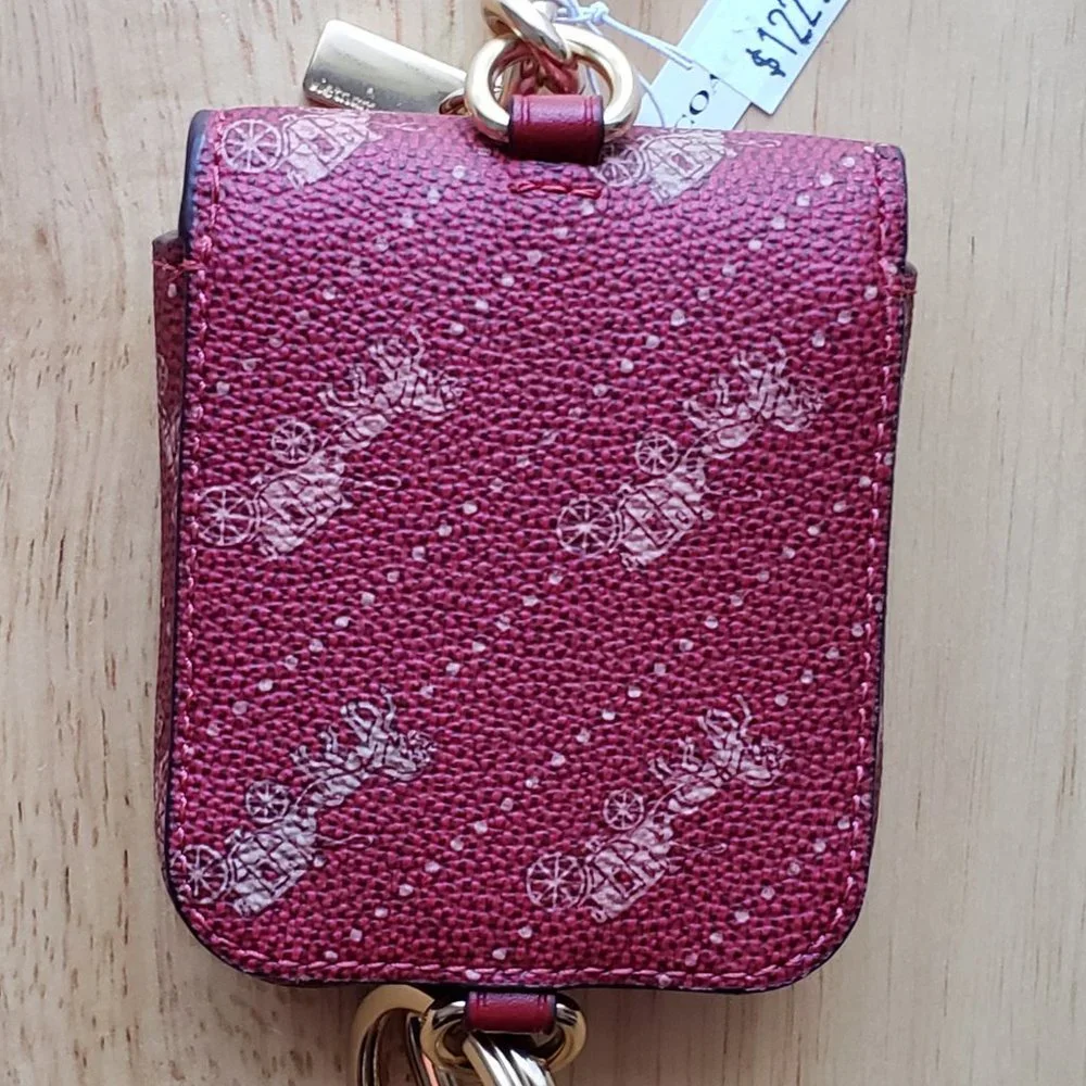 COACH Bag Charm With Horse And Carriage Print - Picture 3 of 11